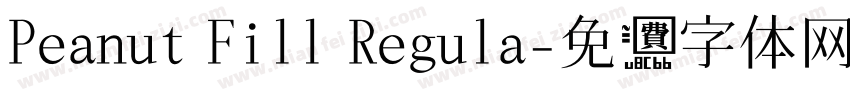 Peanut Fill Regula字体转换